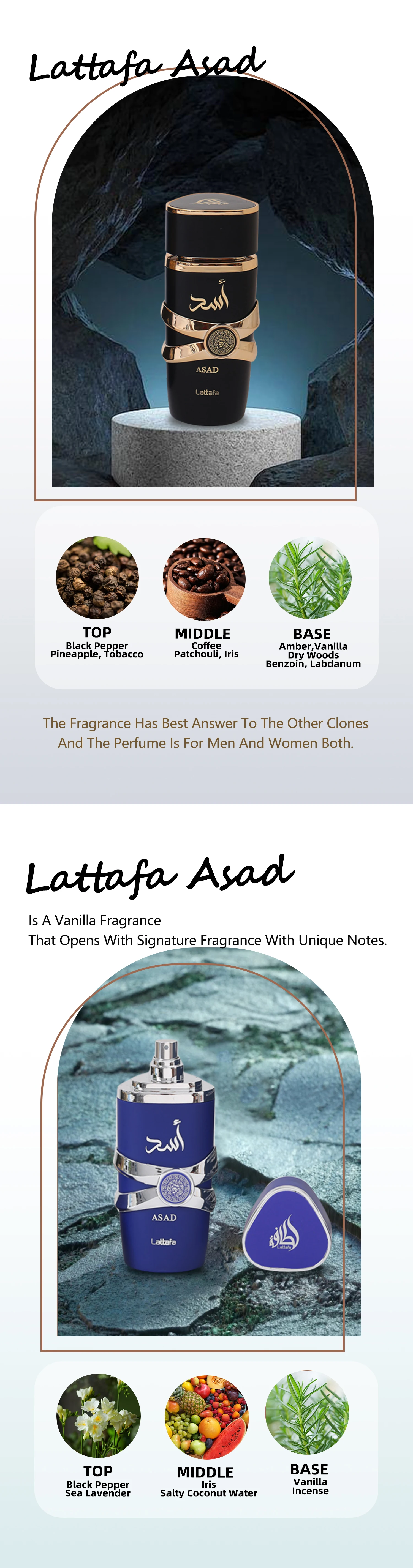 Lattafa Asad Bourbon & Yara Arabic Perfumes