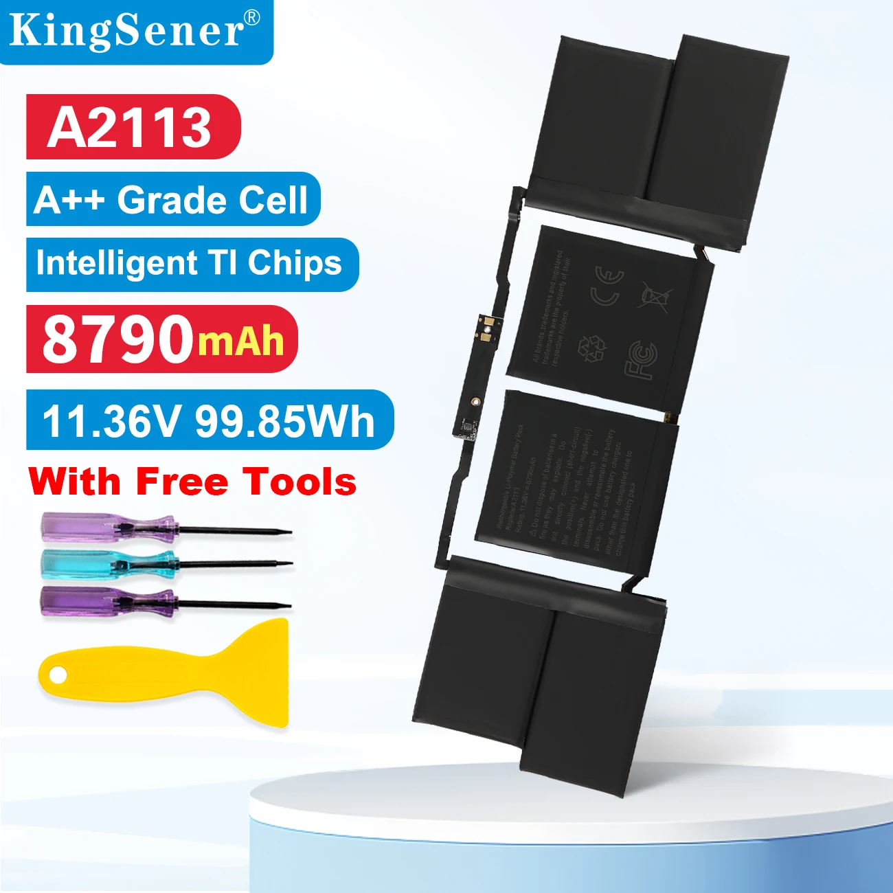 Kingsener-bateria do Portátil para Apple Macbook Pro Retina 99.8wh A21412023 Emc 3347 Bto Cto Mvvj2xx Uma Mvvk2xx Uma Mvvl2xx A2113 16 em