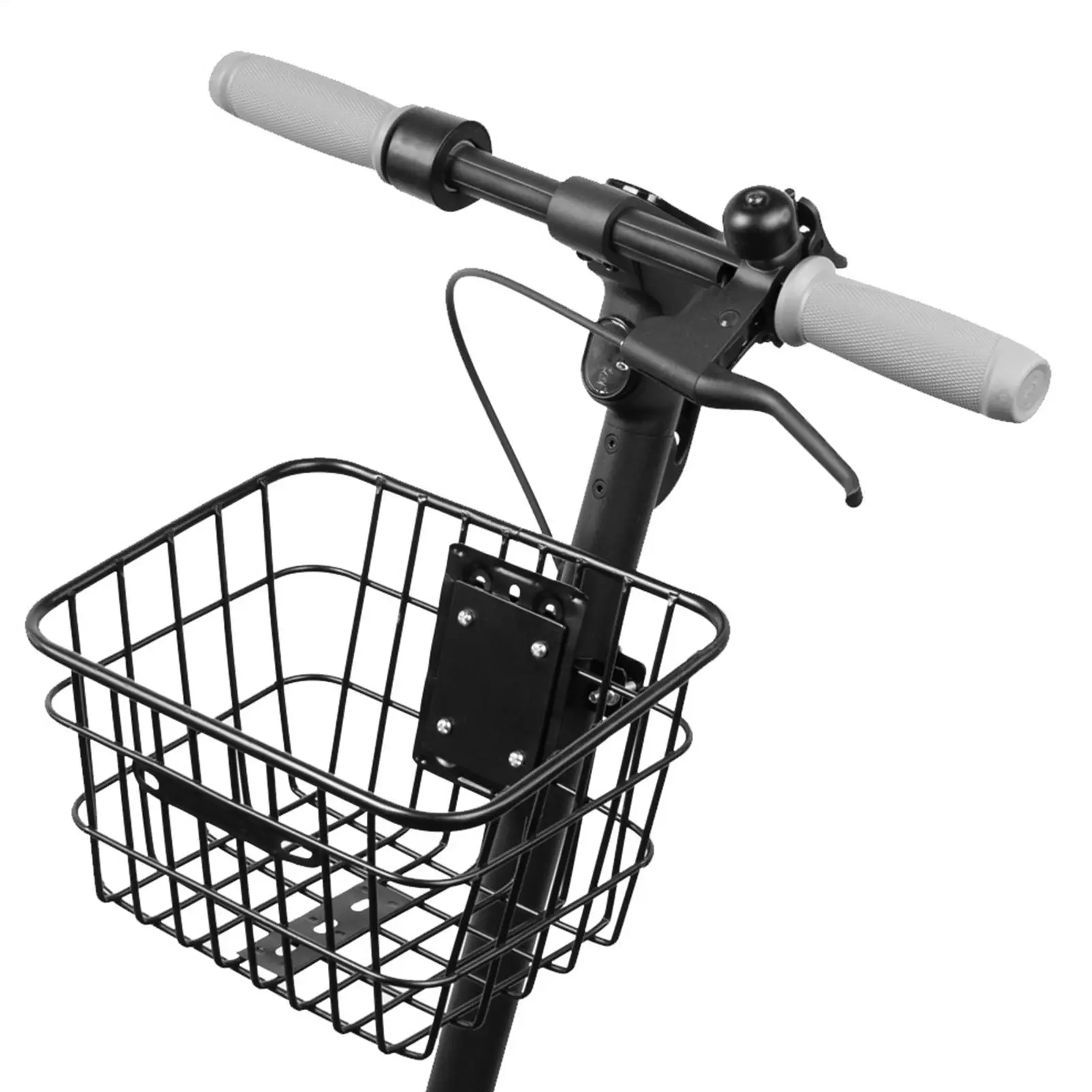 Electric Scooter Basket Detachable Iron Bike Front Basket Cycle Storage Cycling Accessories For Children Adults Daily