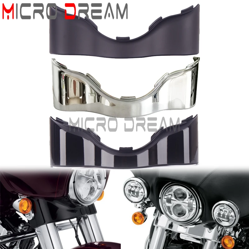 

Для Harley Touring Street Glide FLHX FLHTK FLHXS FLHXSE 14-Up мотоциклетная черная/Хромированная фара обтекатель юбка крыло летучая мышь Нижняя отделка