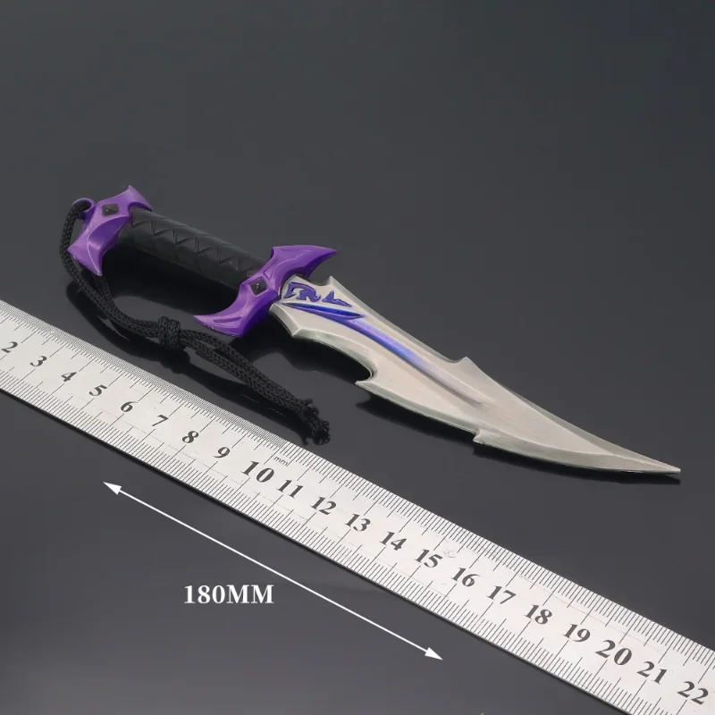 Valorant Weapon 18cm New Melee Reaver Knife Metal Reaver Collection Not Sharpened Game Peripheral Samurai Model Keychain Kid Toy 5