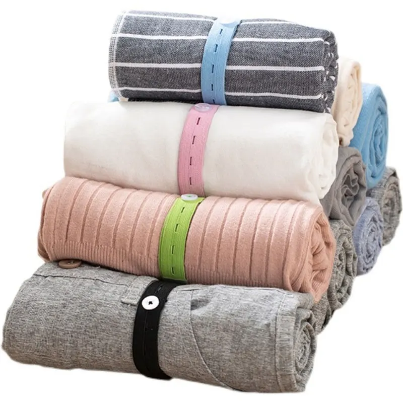 Clothes Storag Straps Lazy Folding Clothes Artifact Organizer For Wardrobe Bra Socks Storage Roll Elastic Band Cabinets Drawer 5