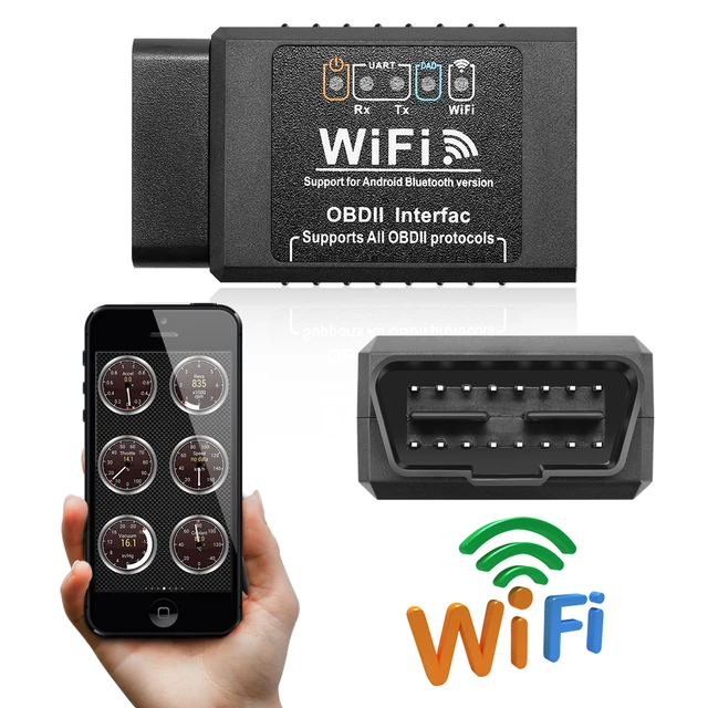 OBD2 WIFI ELM327 V 1.5 Scanner for iPhone IOS /Android Auto OBDII