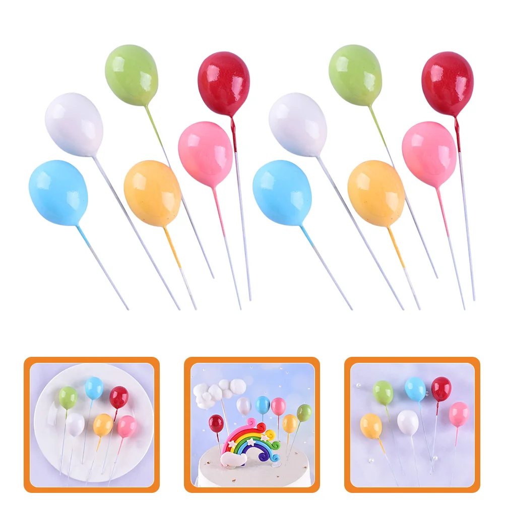 

Birthday Topper Cupcake Picks Balloon Cake Toppers Dessert Cocktail Appetizer Muffin Photo Toothpick Propshappy Banner