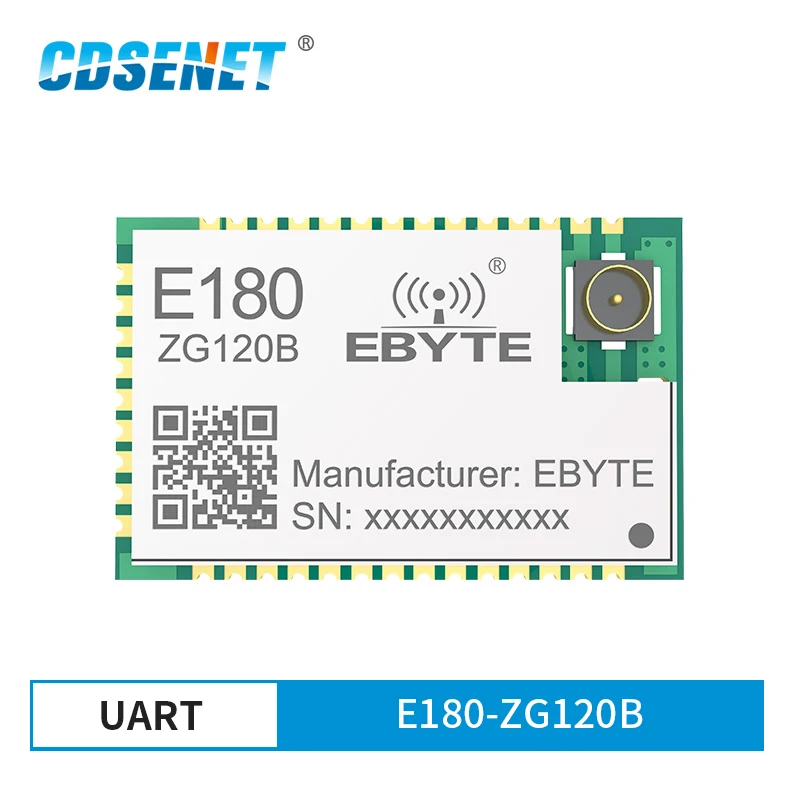 

2.4GHz ZigBee3.0 Wireless Module EFR32 SoC 32-bit ARM Cortex -M4 Kernel PA Stamp Hole ETransceiver Receiver IoT E180-ZG120B