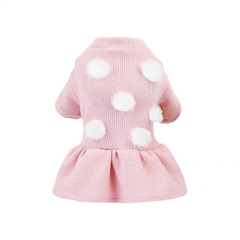Stylish Pet Winter Clothing Long Sleeve Casual Bright Color Fashion Design Pet Skirts