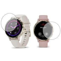 5 - Piece Soft TPU Clear Protective Film Set - Full Screen Protector Cover - Garmin Venu 3s