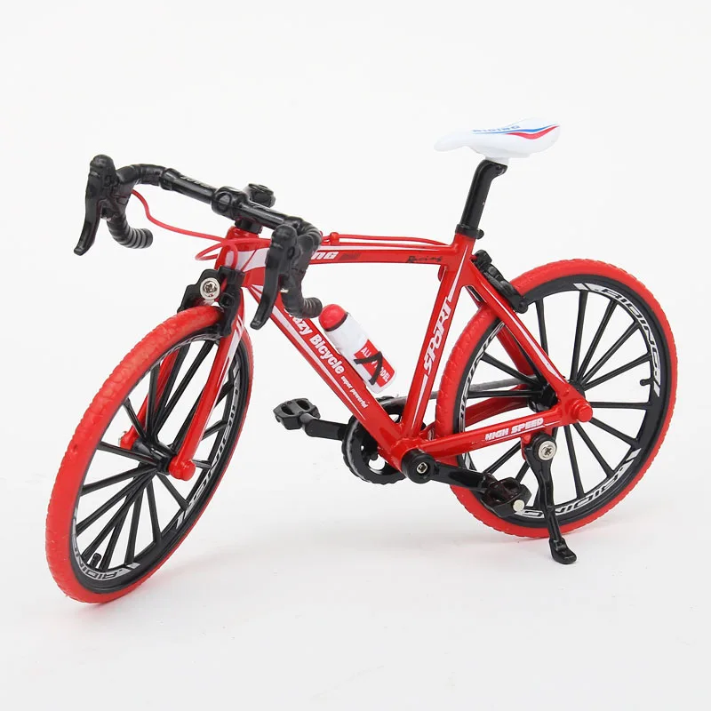 

Metal Racing Bicycle Model 1:10 Scale Bike Wheel Movable Like Real Alloy Road Bike Home Room Decor Furnishing Articles Xmas Gift