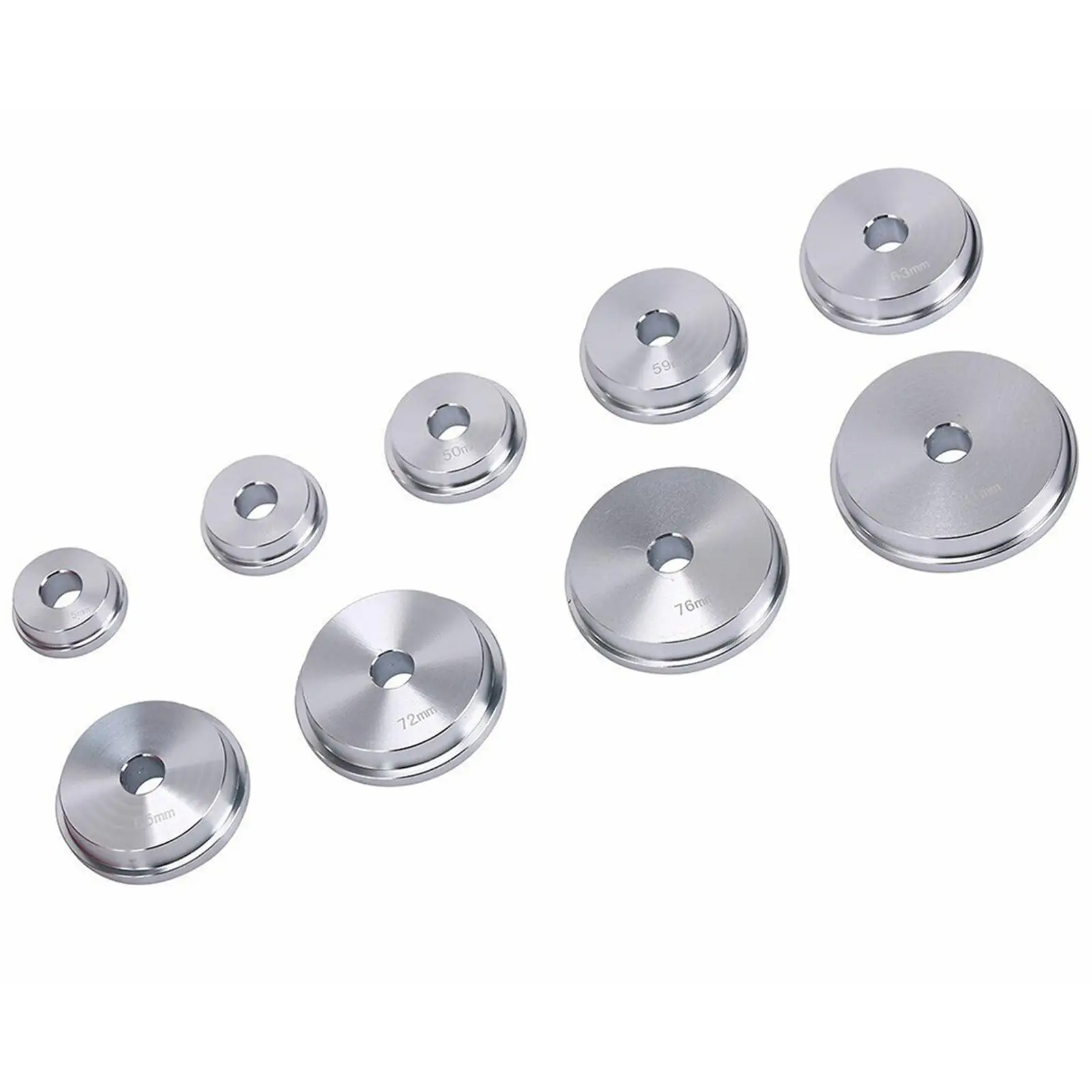

10 Pieces Axle Bushing Bearing Race Installation Multifunction Carrying Case Durable Seal Removal Installer for Motorbikes