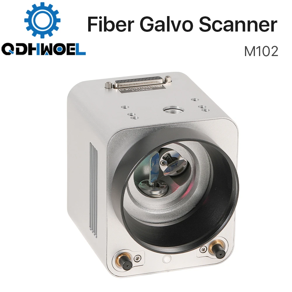 Qdhwoel 1064Nm Scansione Laser A Fibra Galvo Head Set M102 10Mm Beam 2000 Mm/S Sistema Scanner Galvanometro Con Alimentatore