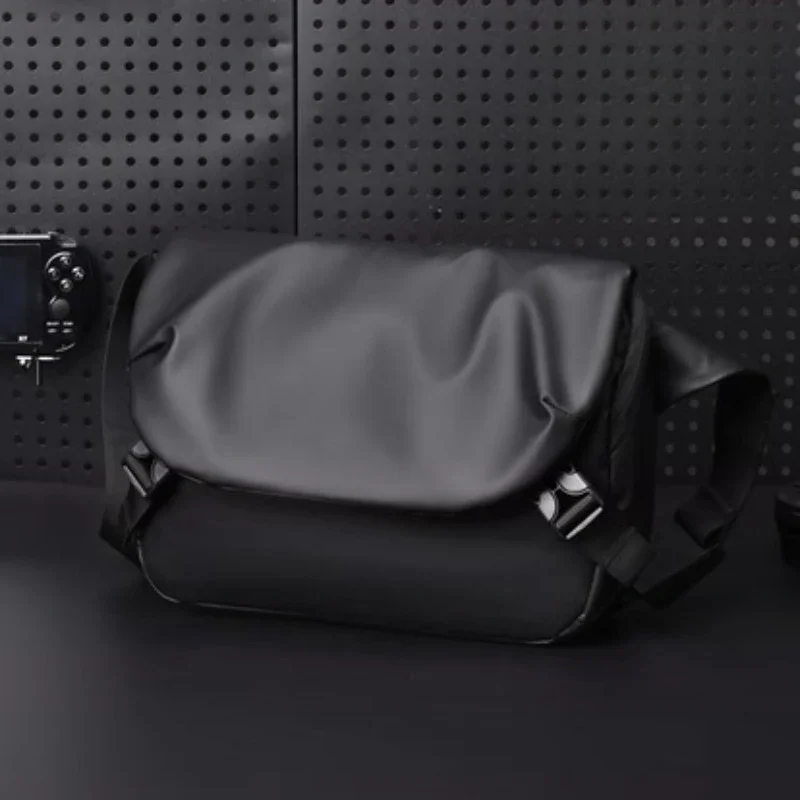 Minimalist Black Men's Shoulder Bag Male High Quality Waterproof Briefcase Crossbody Bag Business Style Messenger Bags for Men