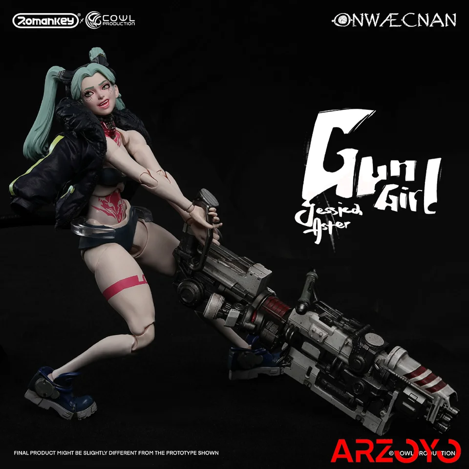 In Stock 2 Romankey X COWL 1/12 Gun Girl Jessica Action