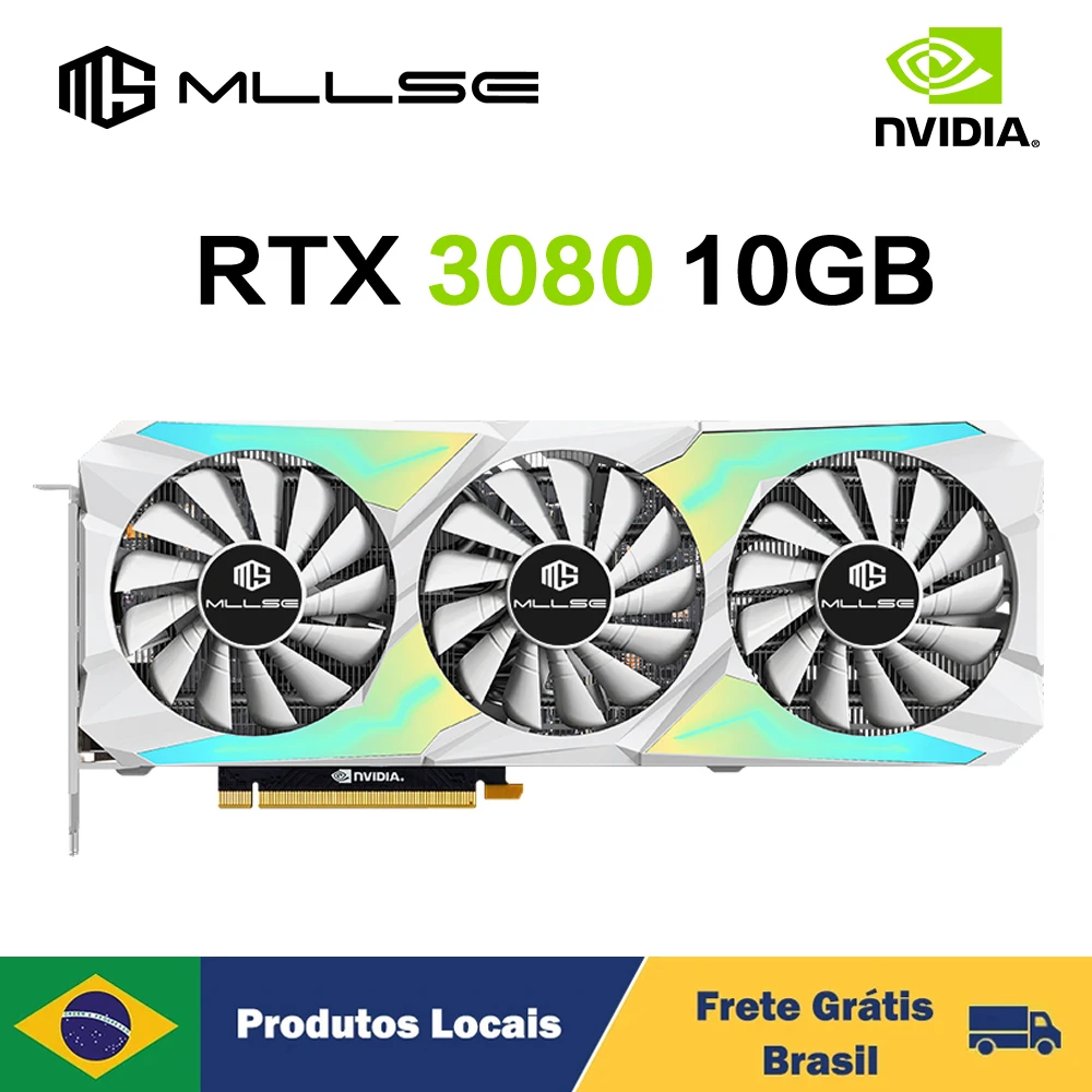 MLLSE RTX 3080 10GB Video Card NVIDIA Game GPU 8Pin+8Pin GDDR6X