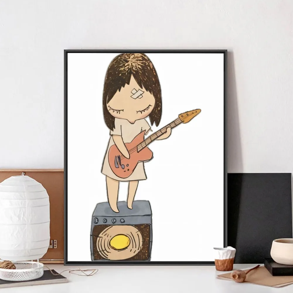 Y-Yoshitomo Nara Poster No Framed Poster Kraft Club Bar Paper Vintage Wall Art Painting Bedroom Study Stickers