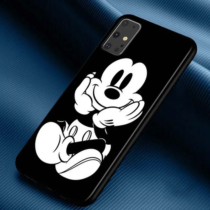 Dark Mickey Mouse For Samsung Galaxy S22 S21 FE Ultra Pro A03S A13 A53 A33 A03 M32 M22 M12 M52 A22 4G M21 Soft Phone Case kawaii phone cases samsung