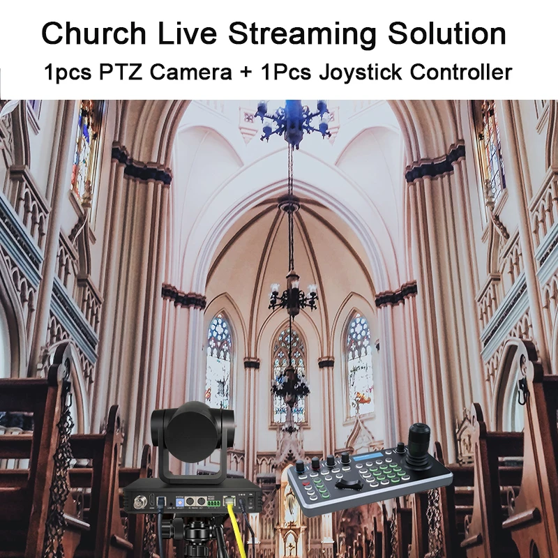 IP POE NDI Ptz Camera Controller & USB SDI 12X Zoom Ultra HD Live Streaming Camera Broadcast 4K PTZ NDI Video Conference System