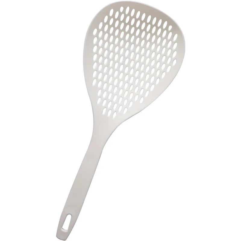 Plastic Slotted Scoop Colander Skimmer Spoon Non Stick Kitchen Food Drain Shovel Strainers Skimmer with Handle for Cooking