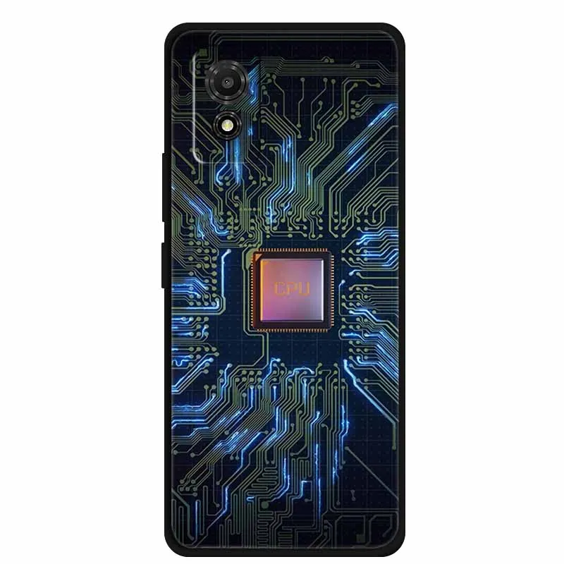Artistic Cat Silicone Protective Phone Case - Stylish & Durable Bumper Protector