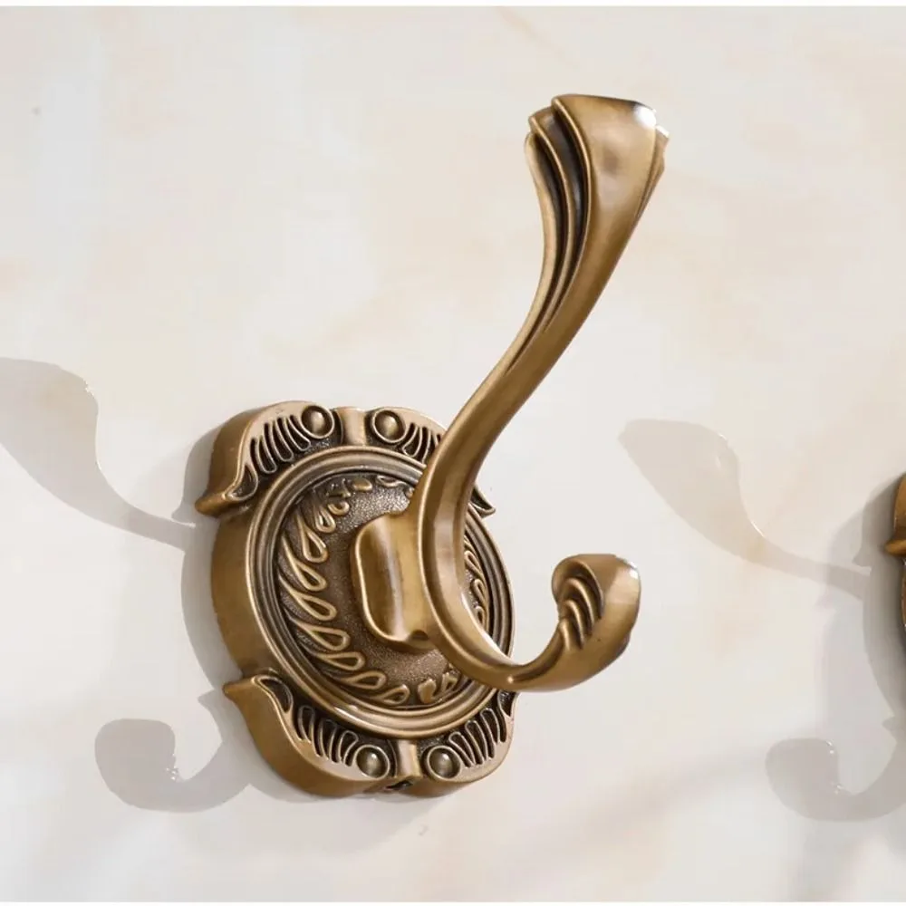 Durable Robe Hooks New No Punching Required Aluminum Hanging Hook Holder Bathroom Hook