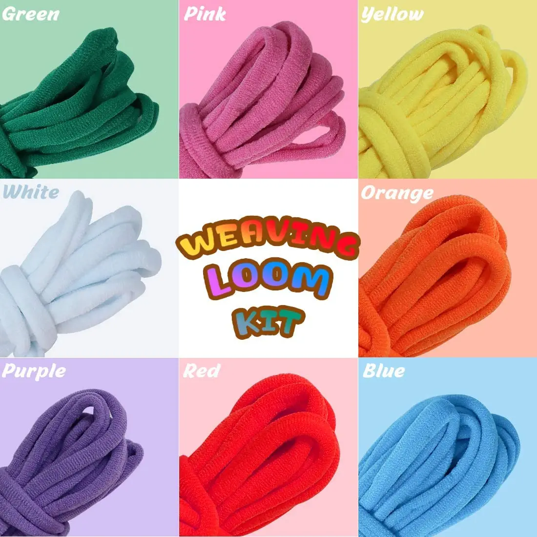 Weaving Loom Kit Toys Potholder Loops Crafts Pot Holder Loom Knitting Crocheting Swing Kits for Kids Adults Beginners Supplies