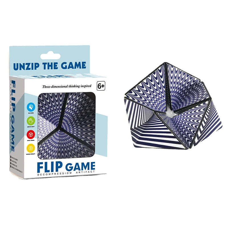 3D Забавный разнообразный сменный Магнитный магический куб антистресс офисная