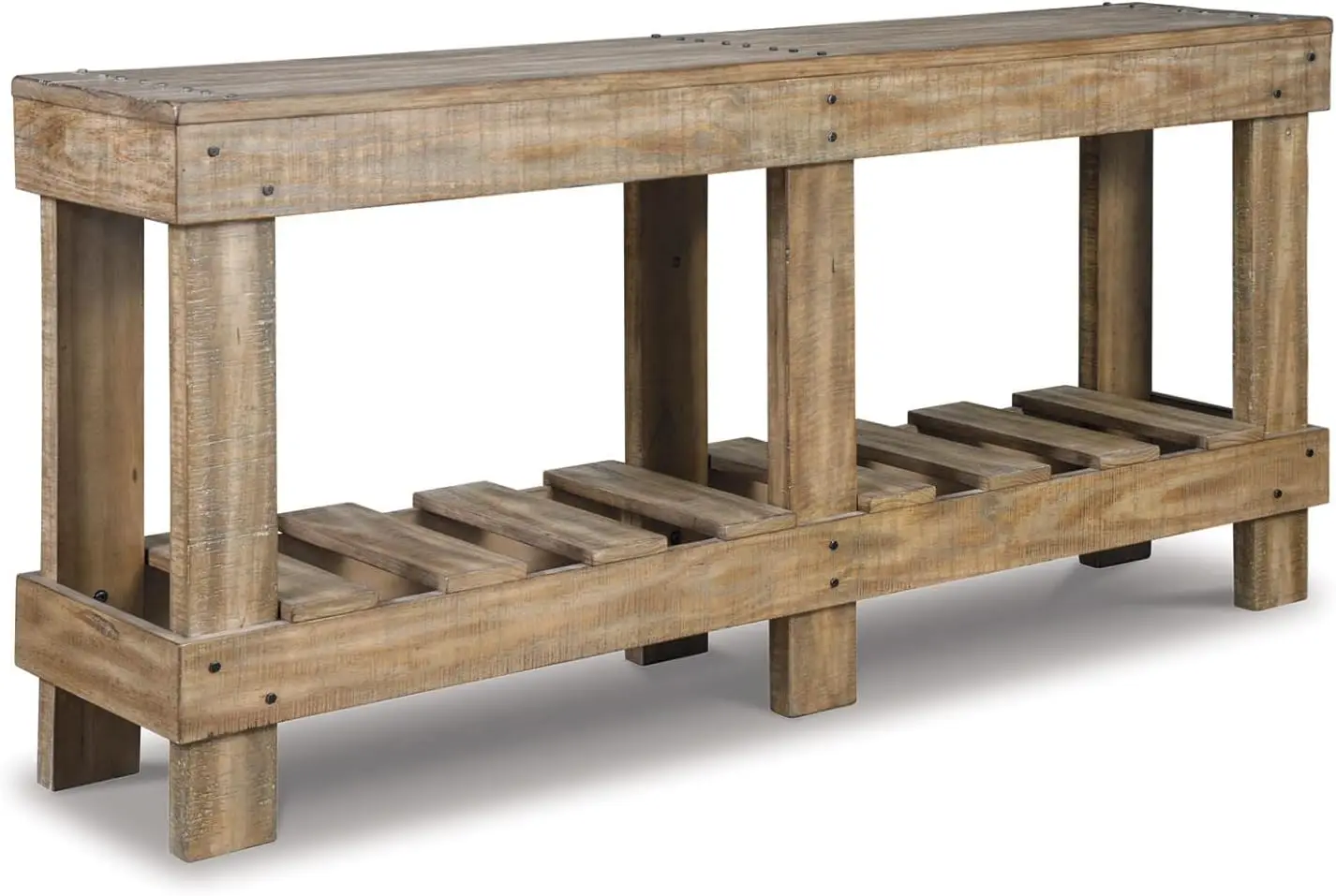 

Signature Design by Ashley Susandeer Rustic Farmhouse Console Sofa Table, Brown