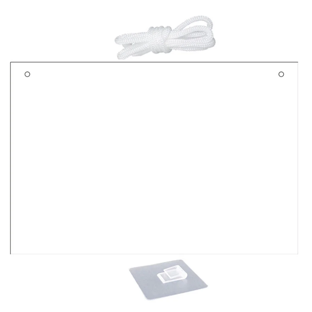 

Clear Dry Erase Board Home Acrylic Memo Writing with Lanyard Wall Whiteboard Students Office Message Boards Magnetic Rewritable