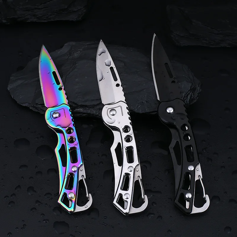 Folding Fruit Knife Stainless Steel Non-slip Handle