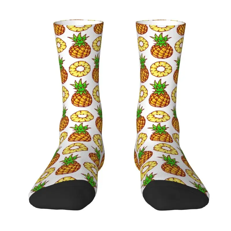 

Cute Tropical Fruits Pineapple Socks Men Women Warm 3D Printed Sports Basketball Socks