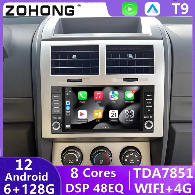 DSP CarPlay Screen For Nitro Charger Android Auto Multimedia Player GPS Navigation 2 Din Autoradio BT Head Unit Car Radio Stereo 1