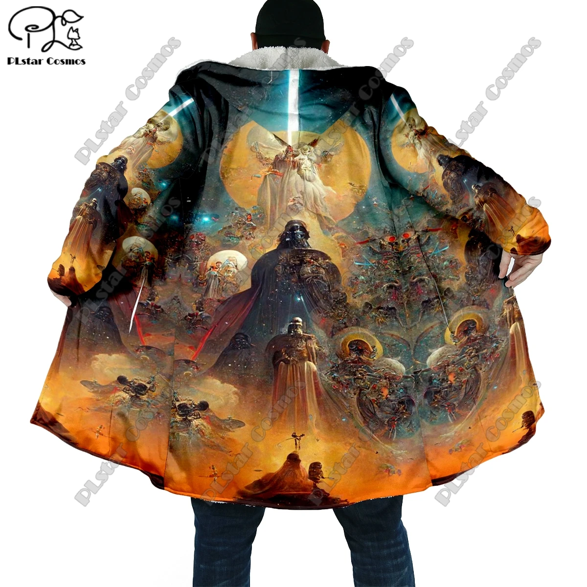 3D Printing Jesus Halloween Horror Theme Pocket Cape Coat Latest Casual Unique Streetwear Unisex Winter New Arrivals YS-2