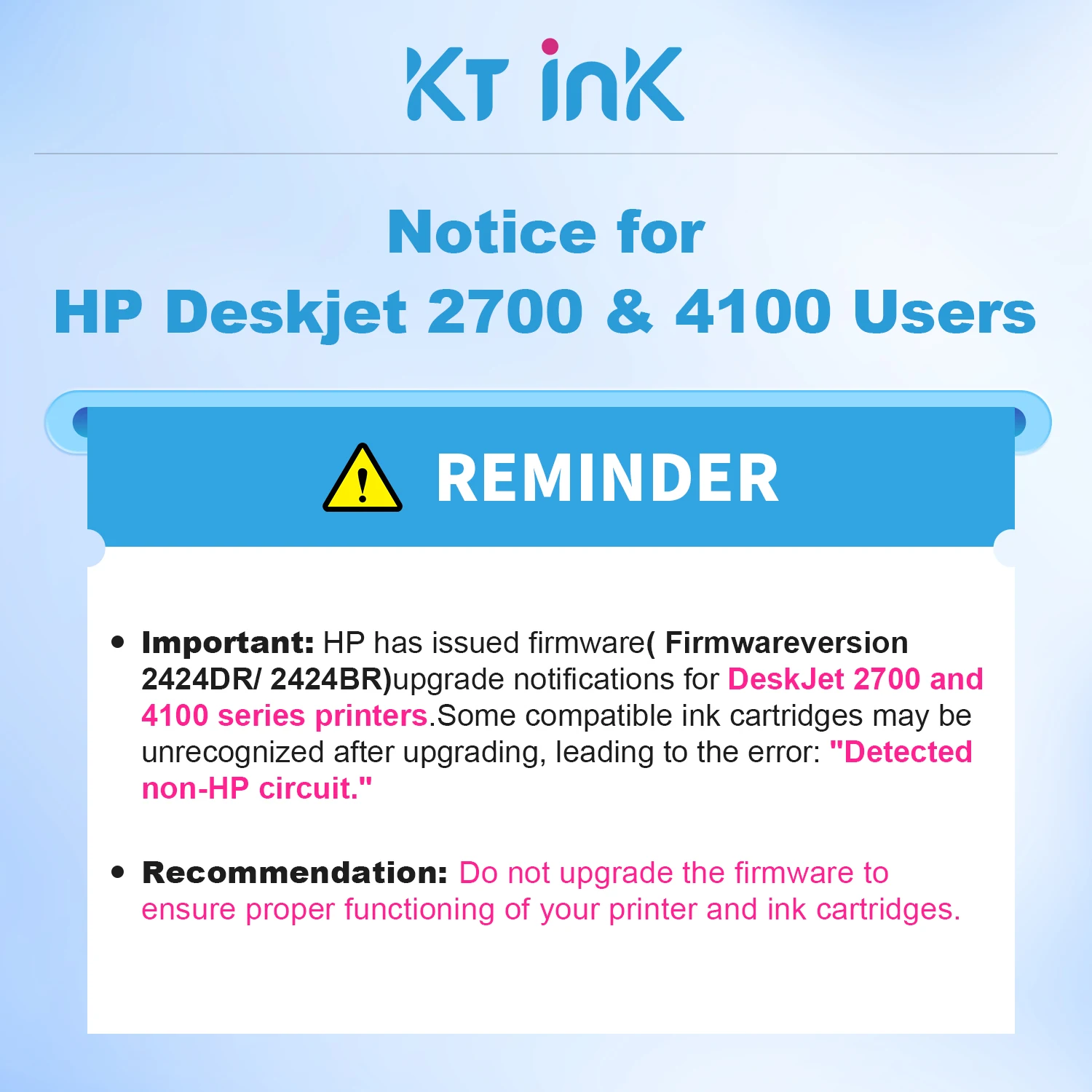 KT INK Remanufactured Ink Cartridges 67XL Replacement for HP 67 67XL for HP DeskJet 2700 2700e 2755e 2755 4155e 4155 Printers printer supplies ink cartridge inkjet ink cartridge