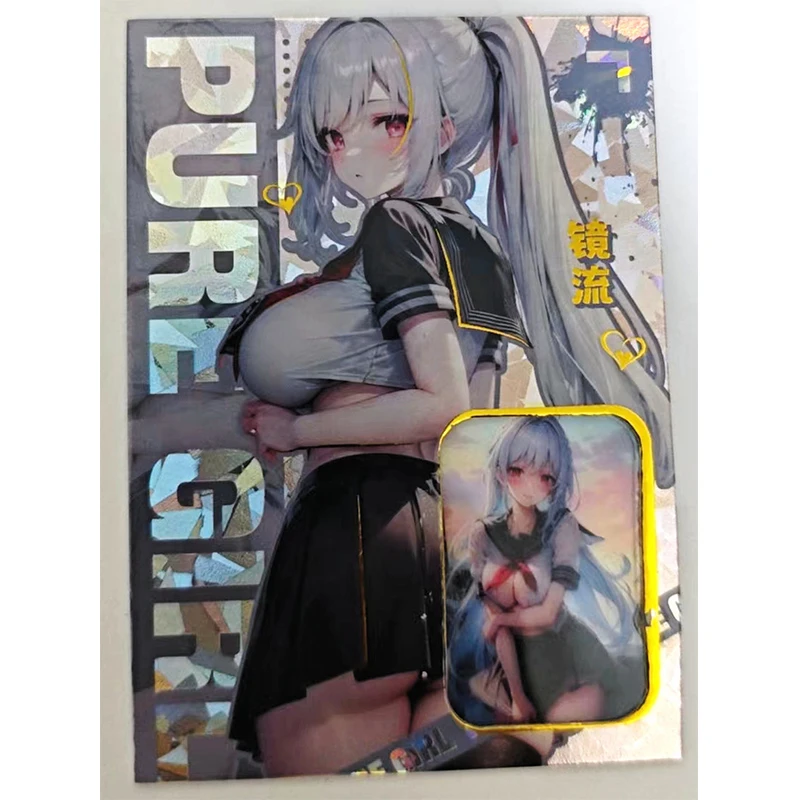 Anime Goddess Story Ganyu Yelan Kafka Sangonomiya Kokomi Keqing Shenhe Film Cards Christmas Birthday Gifts Children's Toys