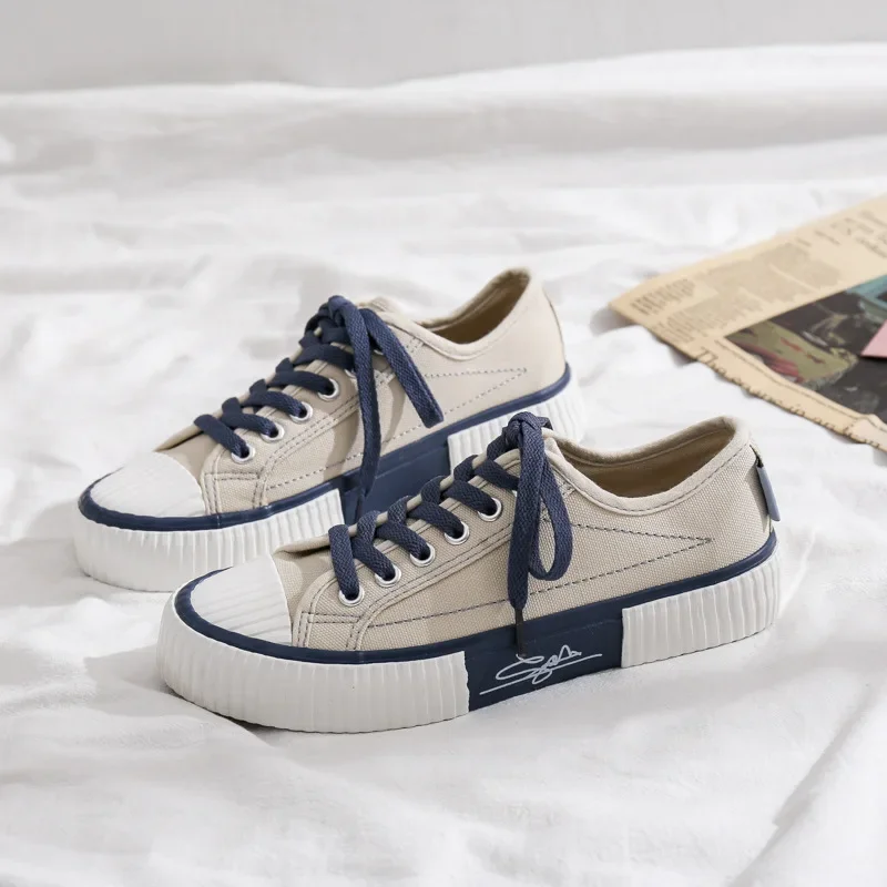 Trend Men's Canvas Shoes Flats Vulcanized Shoes for Men 2025 Spring Summer Comfortable Causal Sneakers Fashion Couple Walk Shoes 2