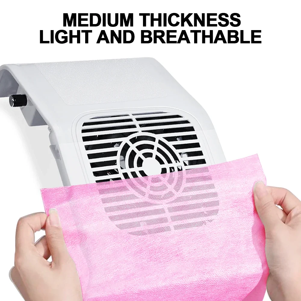100Pcs/Bag Nail Art Vacuum Dust Collector Non-Woven Filter Cotton Paper Manicure Dust Filter Paper for Nails Vacuum Cleaner