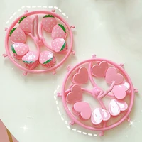 Cute Lovely Strawberry Clothes Dryer Hanger Windproof Socks Underwear Drying Rack Household Heart Storage Laundry Rack Home 2