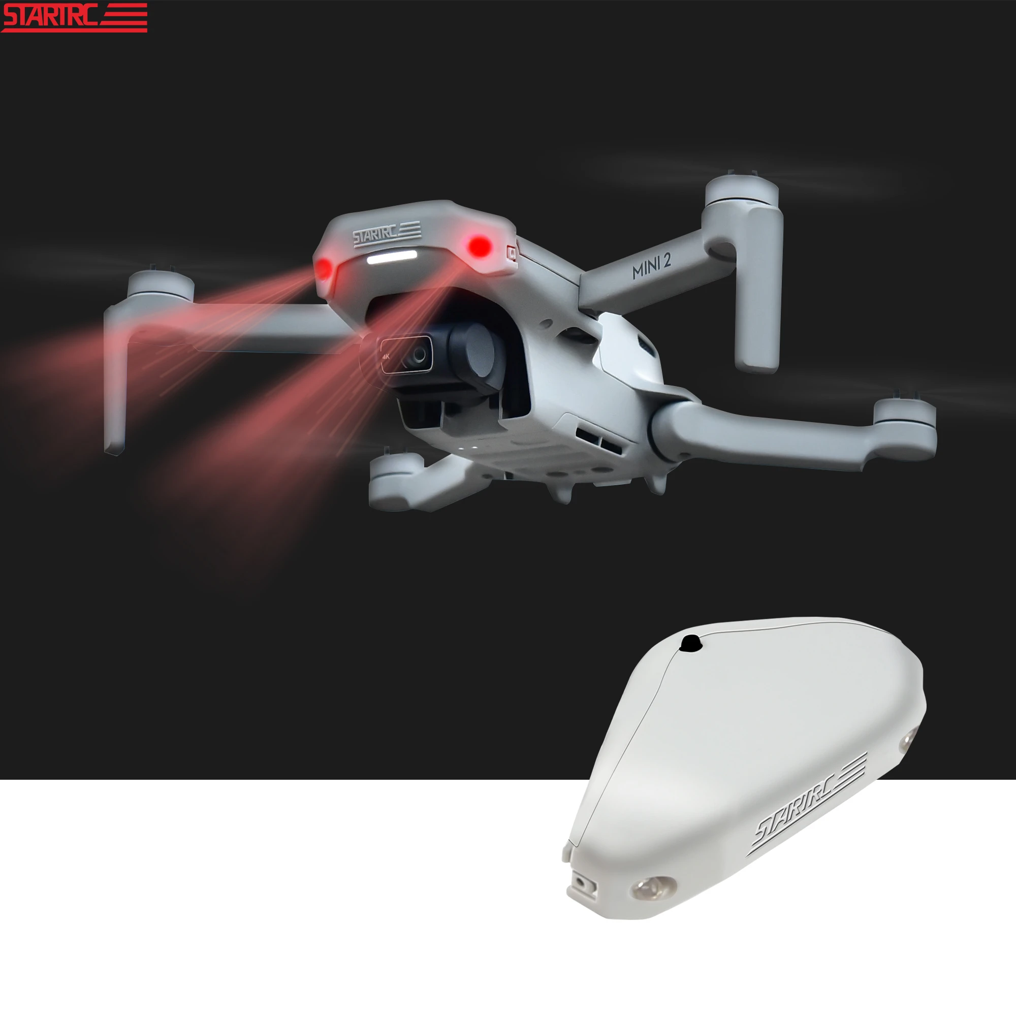 Mavic Mini SE LED Headlight Flash Eye Lights Night Flight Warning Light