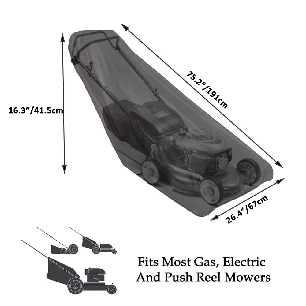 Waterproof Dustproof Oxford Cover 210D For Lawn Mower Tractor Snowblower Outdoor Garden Furniture