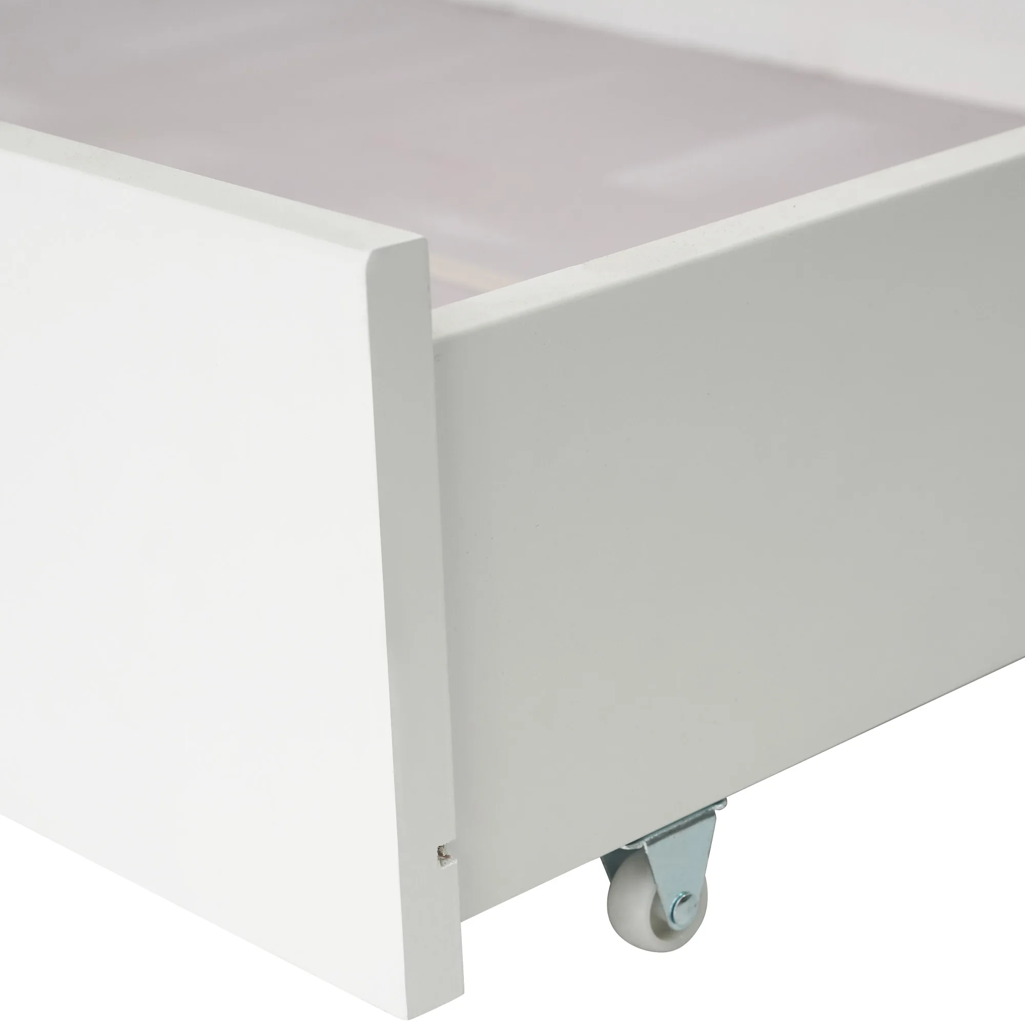 Einfach ins und aus dem Bett steigen und heruntersteigen, Doppelbett, Kinderbett in Hausform, große Schubladen, Hausbett aus Kiefernholz für Kinder, 90 x 200 cm – Detail 11