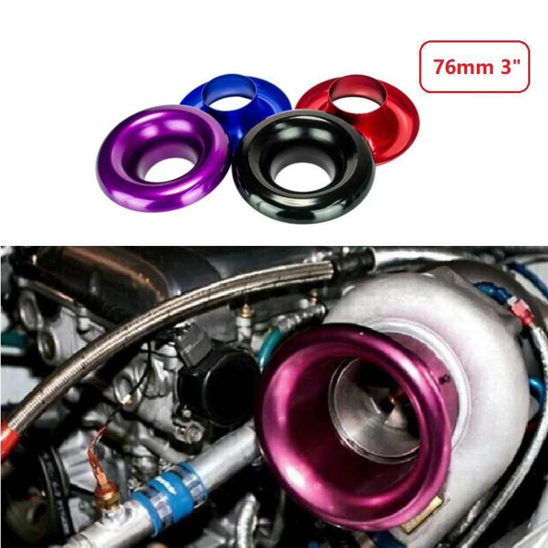 3" Short RAM / Cold Air Compressor / Intake Inlet Velocity Stack Turbo Horn Kit AUSO