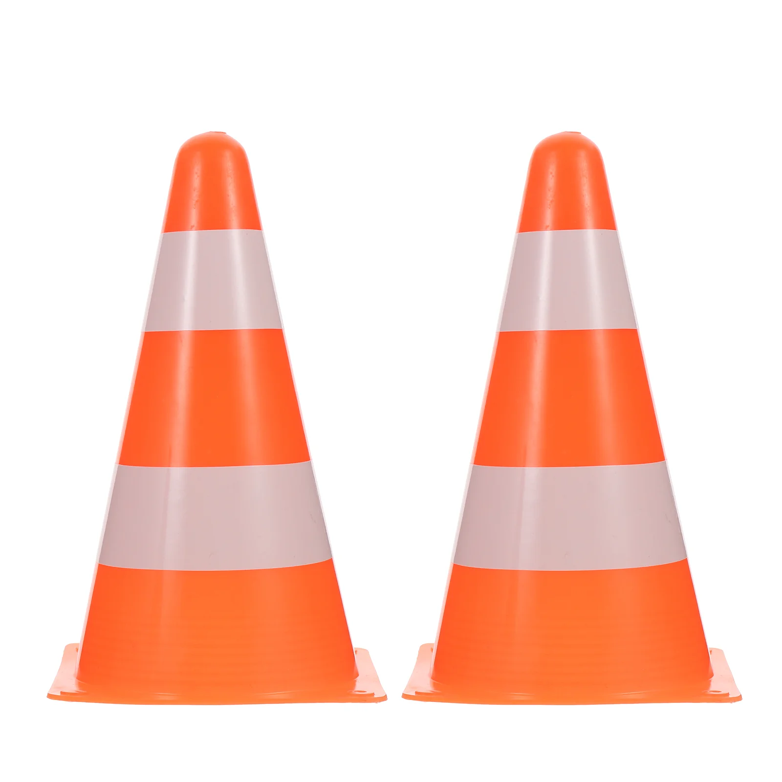 

2 Pcs Training Logo Barrels Horn Cone Soccer Cones Football Outdoor Game Roadblock Obstacle Pe Mini Traffic Marker Bucket