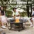 36 Inch Outdoor Fire Pit with 2 Cooking Grates, Wood Burning BBQ Grill Bowl and Cover for Backyard Patio 3