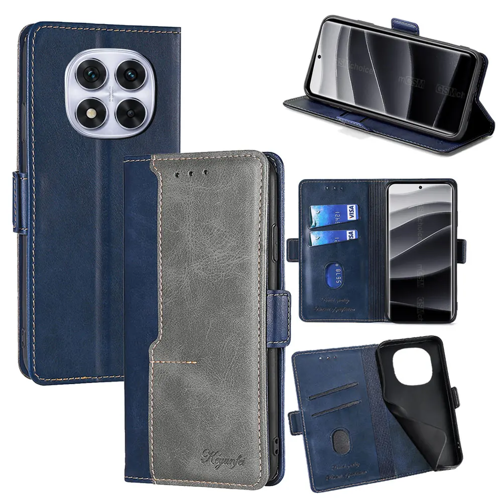 Premium Business Leather Flip Case with Card Slots and Magnetic Closure