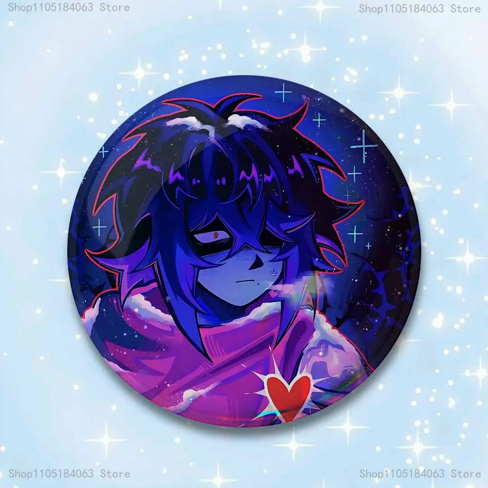 D-DeltaruneS Abzeichen 25 32 44 58 75 mm runde Cosplay Pin Bag Decor Fans sammeln Freunde Geschenke Brosche Souvenir – Detail 8
