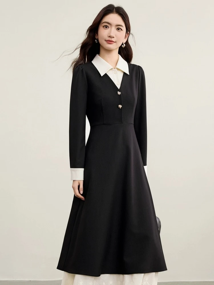 chinese dress ladies Black Lace Panel Maxi Dress