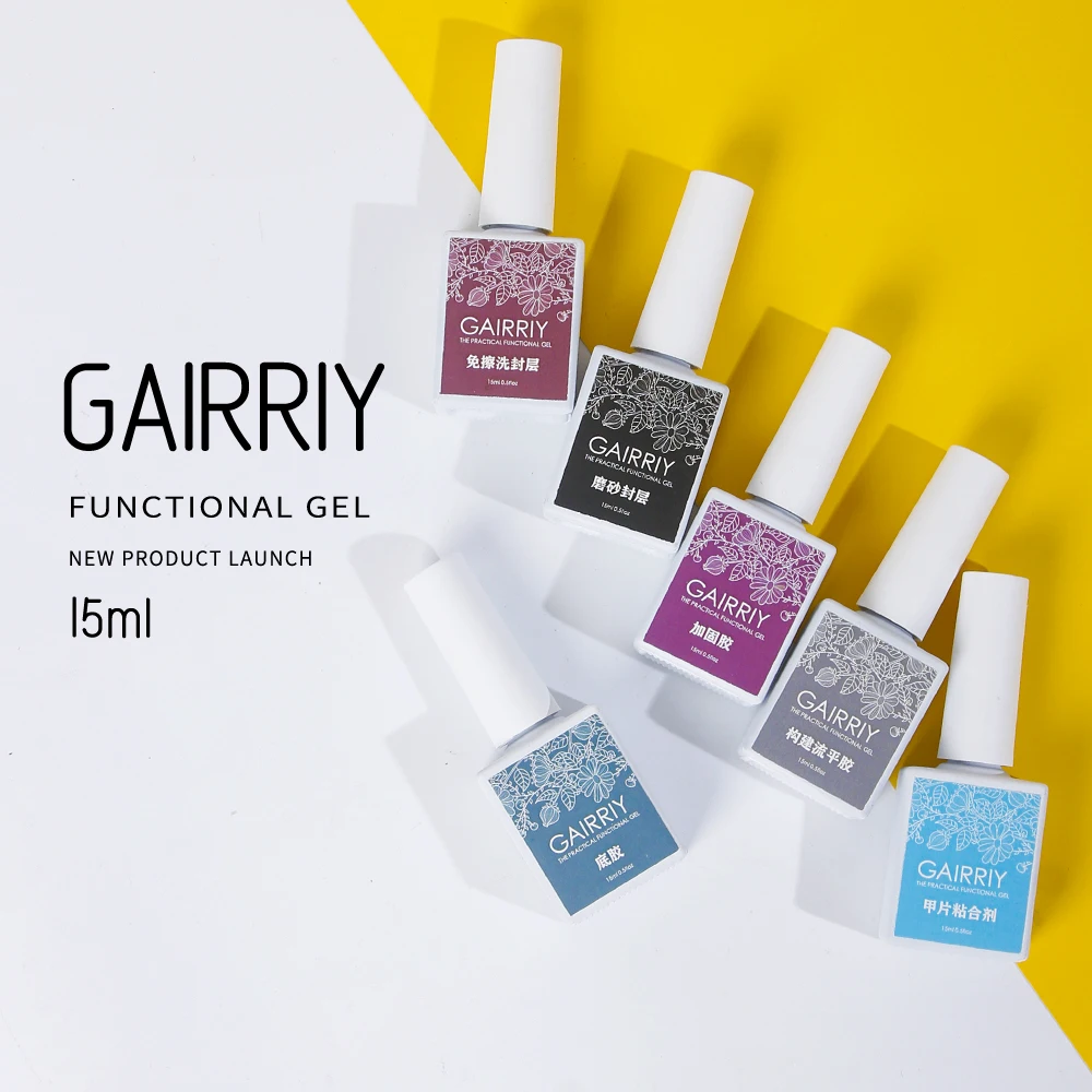 Gairriy15MLTopCoatGelNailPolishProtectNailsSurfacekeepNail