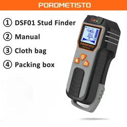 Multifunction Wall Scanner & Stud Finder - Detects AC Cables, Wires, Wood, Metal, and Pipes (DSF01)