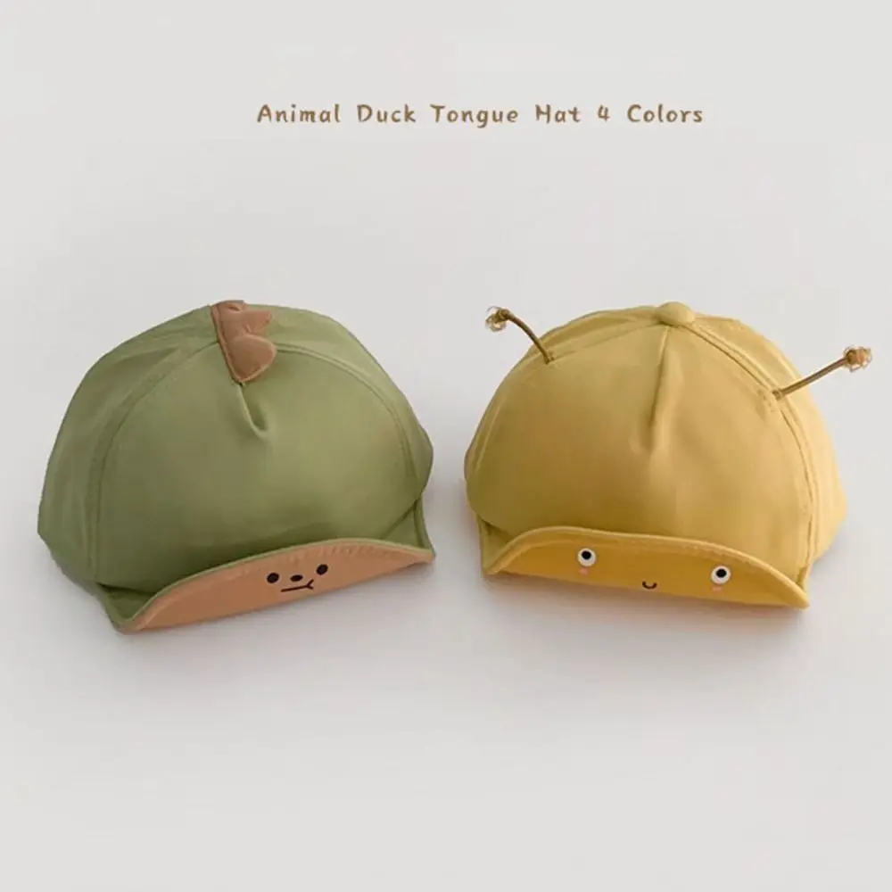 

Cartoon Design Kids Baseball Caps Korean Adjustable Cute Baby Peaked Caps Outdoor Duck Tongue Hats Boys Girls