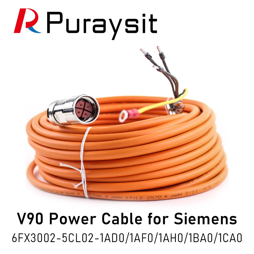 Cabo de Alimentação do Servo Motor do Puraysit-v90 para Siemens 6fx30025cl021ad0 6fx3002-5cl02-1af0 6fx3002-5cl02-1ah0