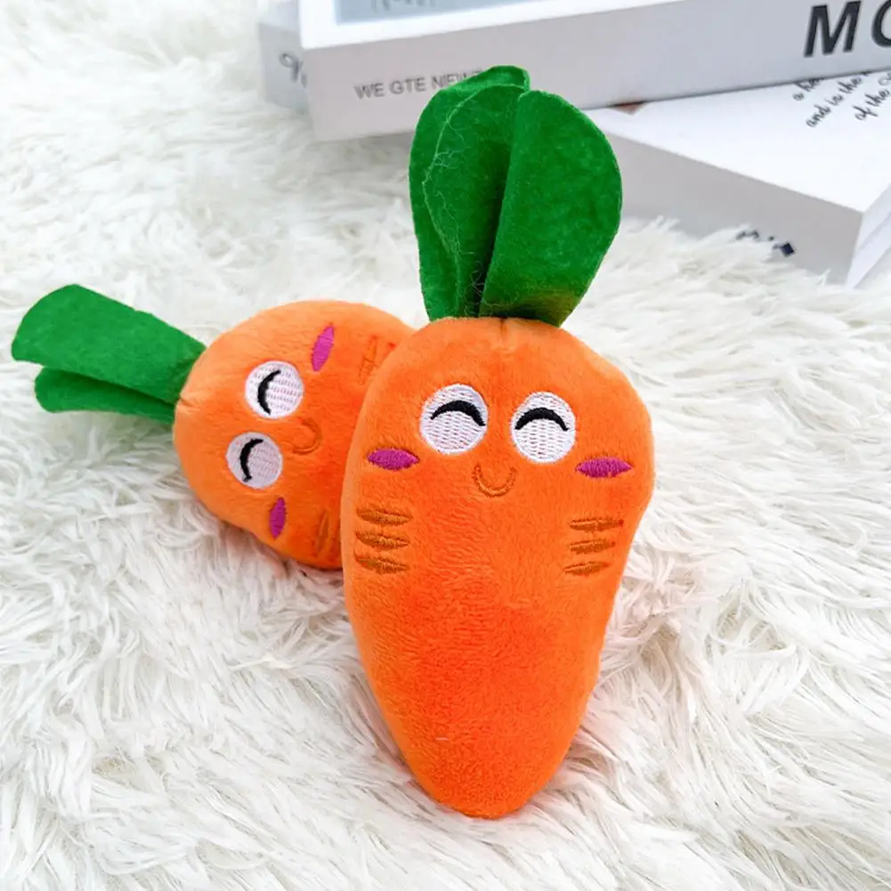 강아지 인형 삑삑이 장난감 개 씹는 장난감 귀여운 재미있는 과일 뼈 당근 봉제 삑삑이 고양이 씹는 장난감 애완동물 용품